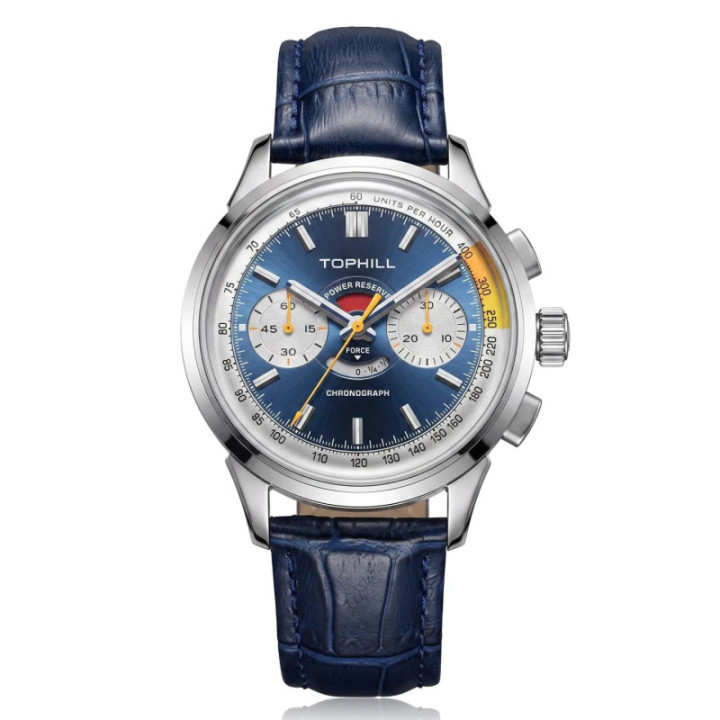 TOPHILL KIM003G hand-wound power reserve chronograph model KIM003G.PL1353